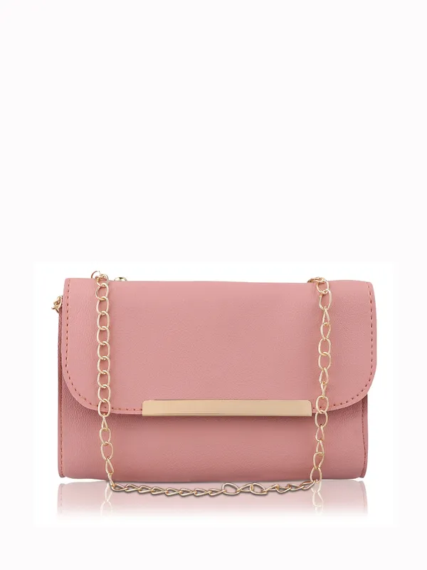 Pink_PU_Leather_Closure_Zip_Shoulder_Bag_Set_Of_3_(_29_*_23_*_9_Cm)