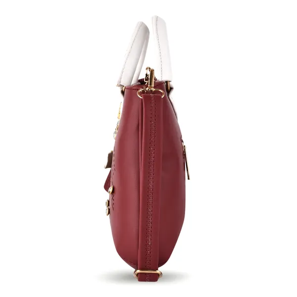 Maroon_PU_Leather_Closure_Zip_Sling_Bag_For_Women_(_28_*_18_*_4_Cm)