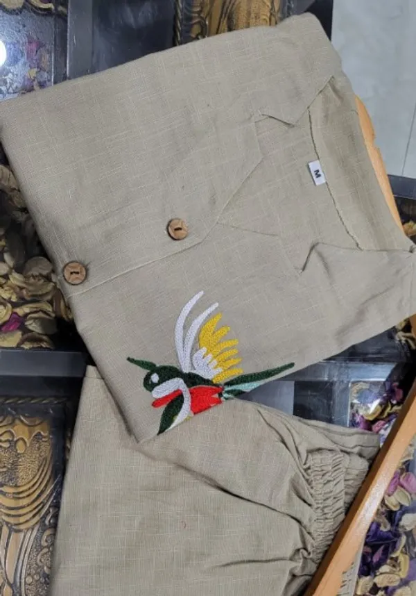 Beige_Premium_Cotton_Slub_Cord_Set