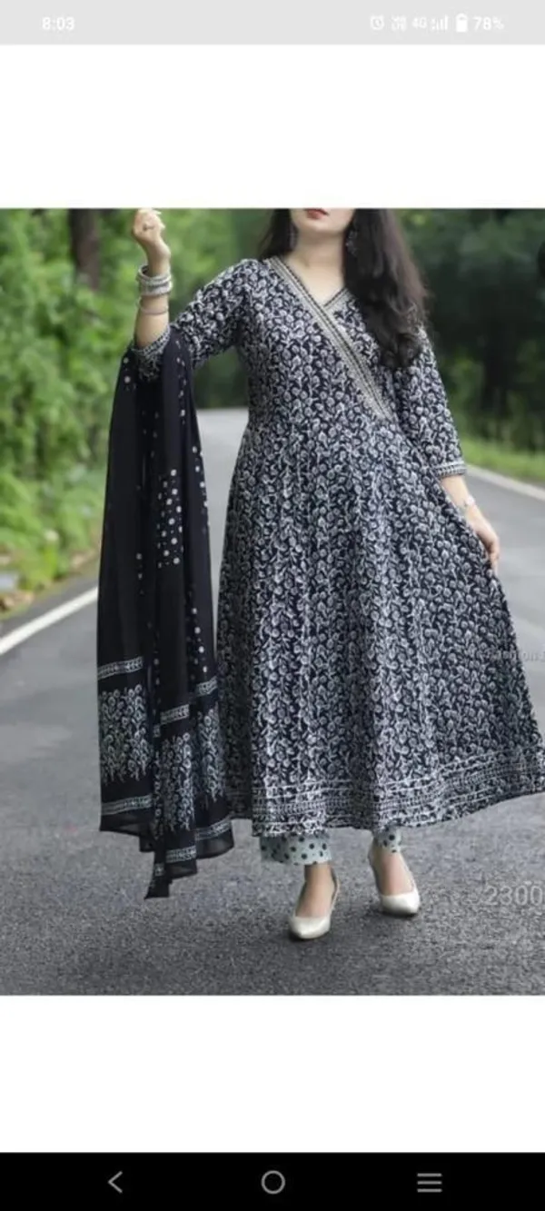 Black_Angrakha_Kurta_set_