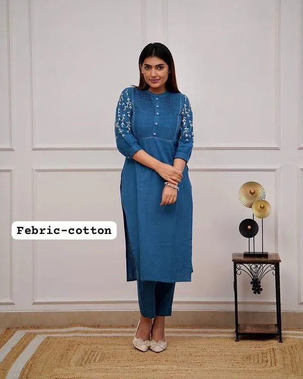Blue_embroidered_Kurta_pant