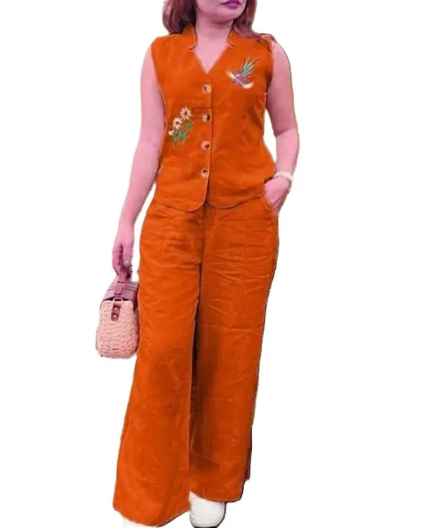 Rust_Premium_Cotton_Slub_Cord_Set