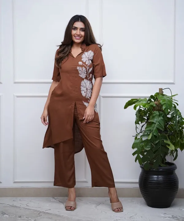 Elegant_Embroidered_Brown_Cotton_Cord_set