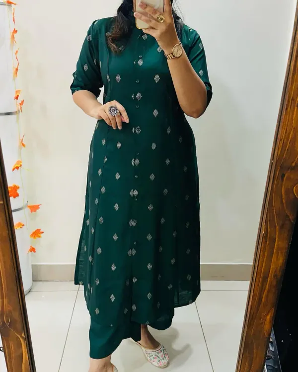 Green_Butti_Soft_Cotton_Kurta_Set