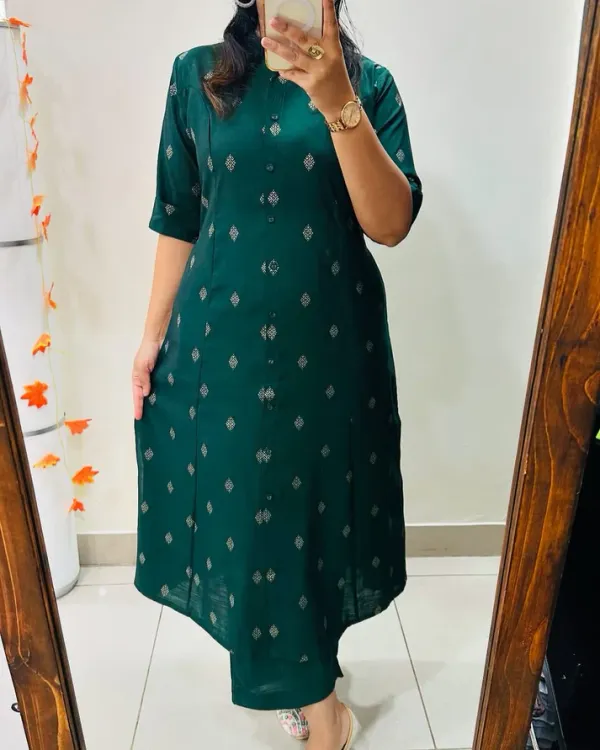 Green_Butti_Soft_Cotton_Kurta_Set
