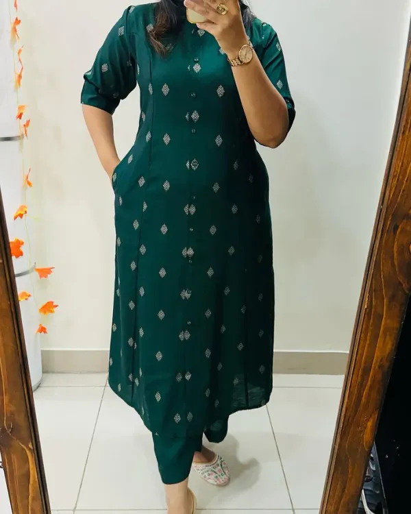 Green_Butti_Soft_Cotton_Kurta_Set