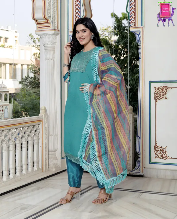 Rama_Green_Makhan_Malai_Roman_Silk_Embroidered_Kurta_Set_For_Women