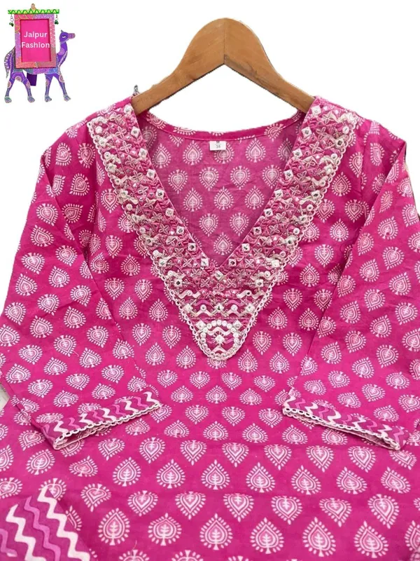 Pink_Cotton_Embroidered_Printed_Kurta_Set_For_Women