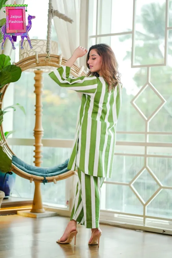 Green_Cotton_Printed_Beautiful_Striped_Co-Ord_Set_For_Women