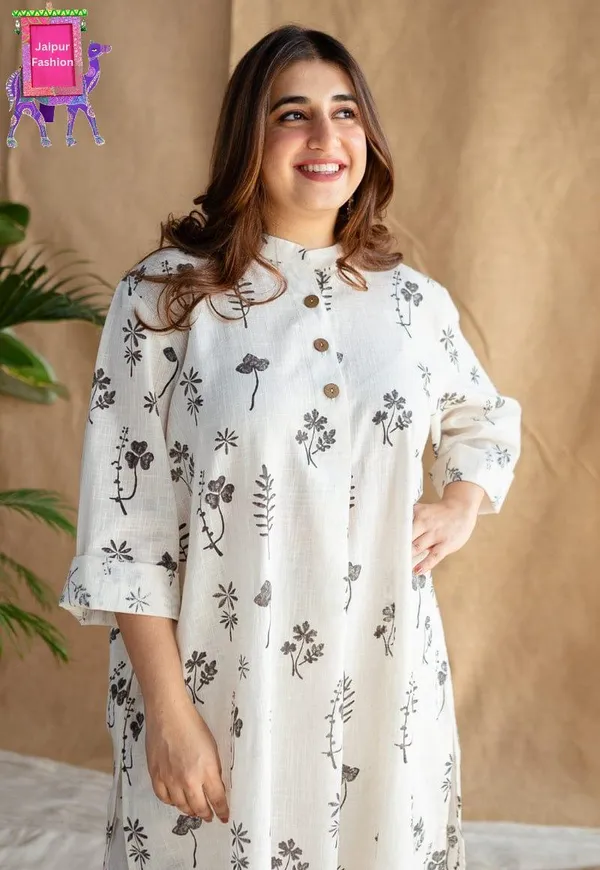 White_Cotton_Printed_Beautiful_Floral_Printed_Co-Ord_Set_For_Women