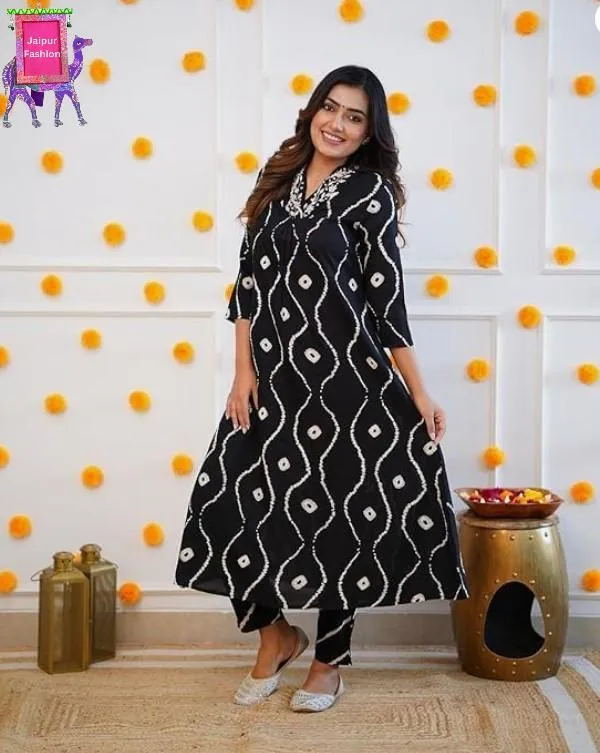 Black_Abstract_Printed_V-Neck_Rayon_Embroidered_Sequenced_Co-Ord_Set_For_Women