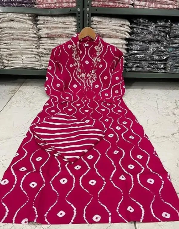 Pink_Abstract_Printed_V-Neck_Rayon_Embroidered_Sequenced_Co-Ord_Set_For_Women