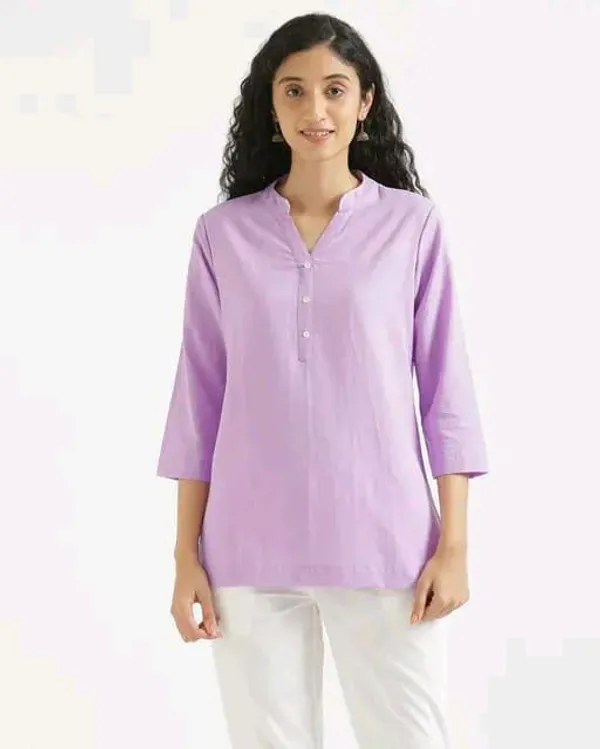 Lavender_color_short_kurta