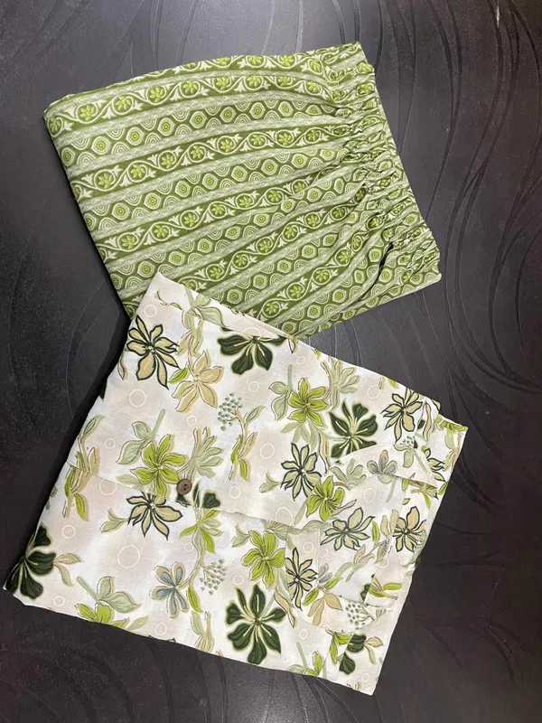 Mehndi_Green_Floral_Printed_Band_Collar_Straight_Kurta_With_Palazzos