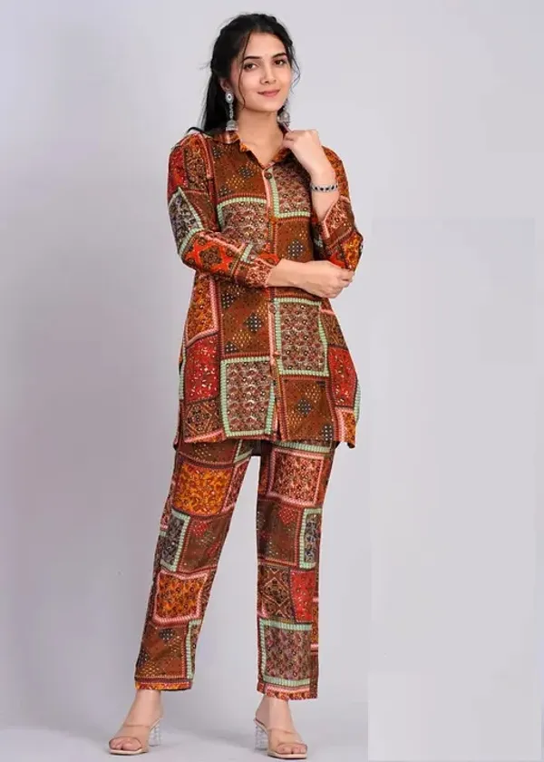 Multicolor_Premium_Rayon_Digitally_Printed_Party-Wear_Readymade_Co-Ord_Set