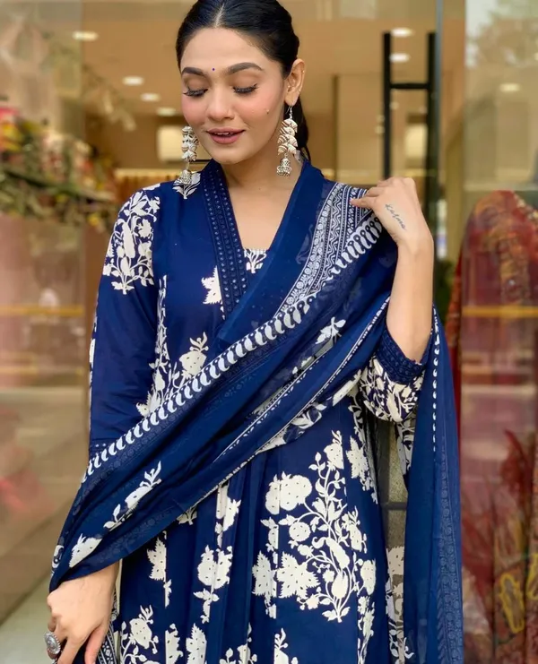 Navy_Blue_A-line_Kurta_Set