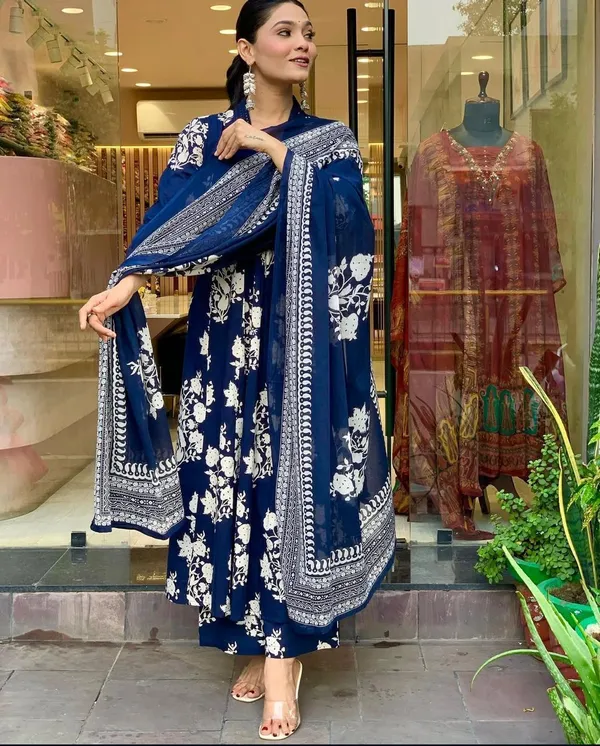 Navy_Blue_A-line_Kurta_Set