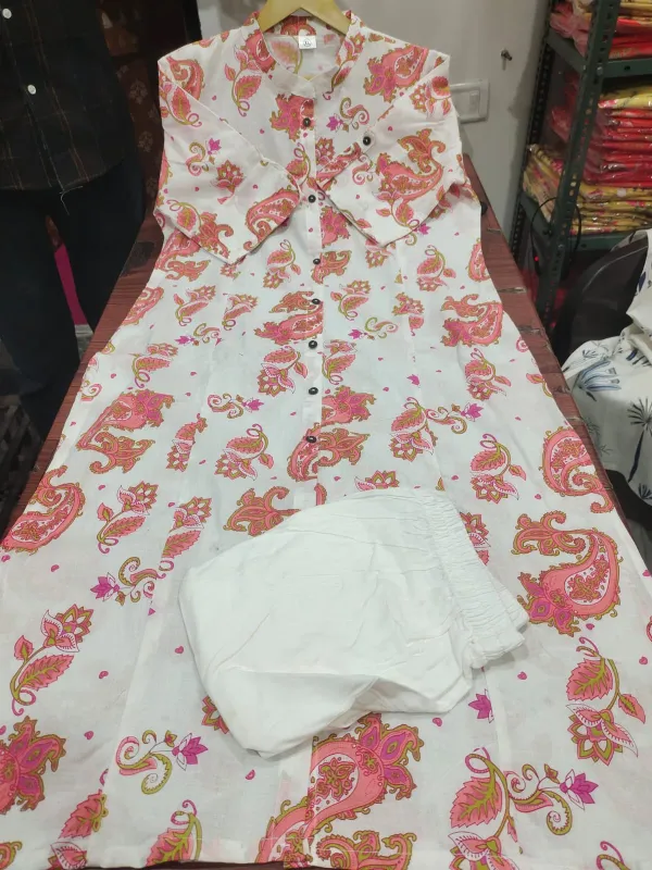 Princess_Cut_Pink_Kurti_Set