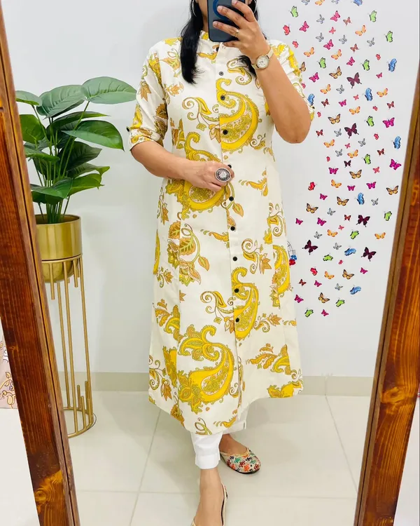 Princess_Cut_Yellow_Kurti_Set