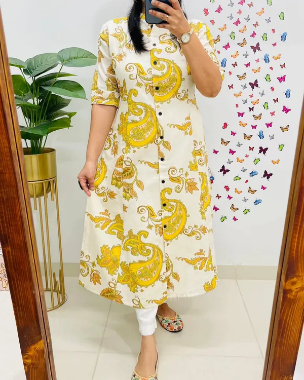 Princess_Cut_Yellow_Kurti_Set