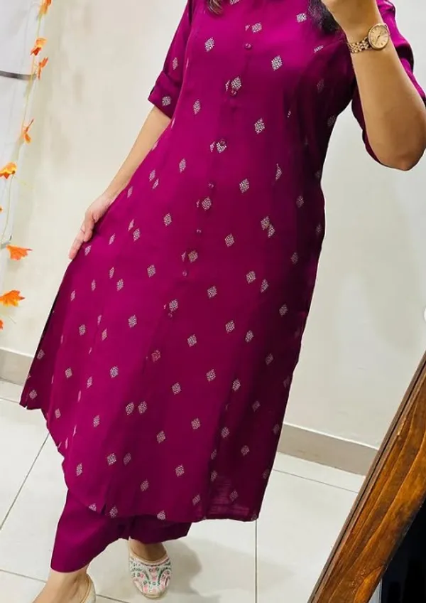 Purple_Butti_Soft_Cotton_Kurta_Set