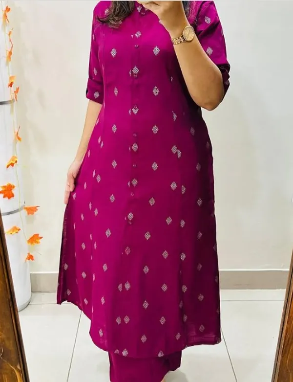 Purple_Butti_Soft_Cotton_Kurta_Set