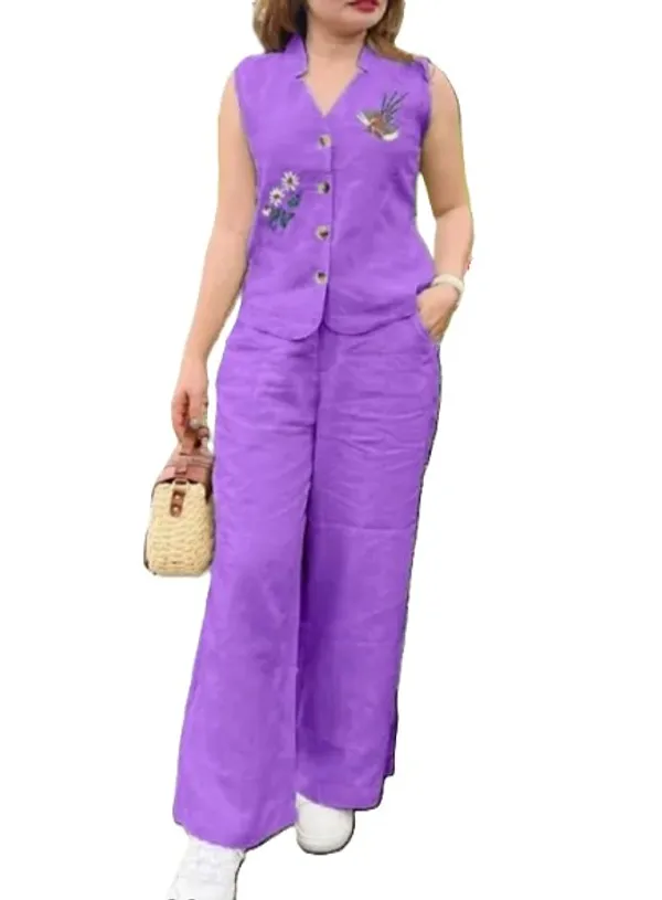 Purple_Premium_Cotton_Slub_Cord_Set