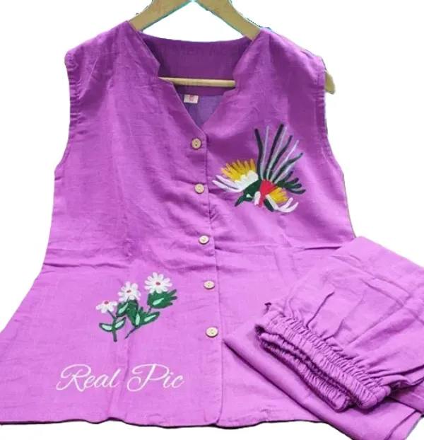 Purple_Premium_Cotton_Slub_Cord_Set