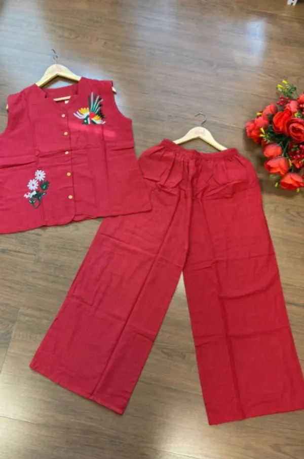 Red_Premium_Cotton_Slub_Cord_Set