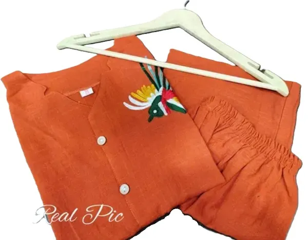 Rust_Premium_Cotton_Slub_Cord_Set