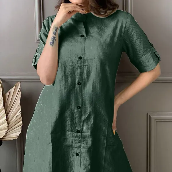 Women_Self_Design__Bottle_Green_Cotton_A-line_Katha_kurta_and_palazo_Set