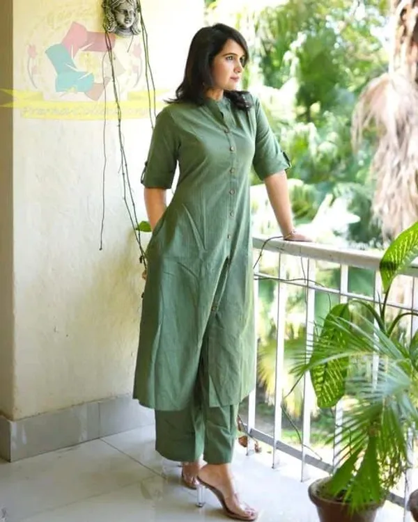 Women_Self_Design__Green_Cotton_A-line_Katha_kurta_and_palazo_Set