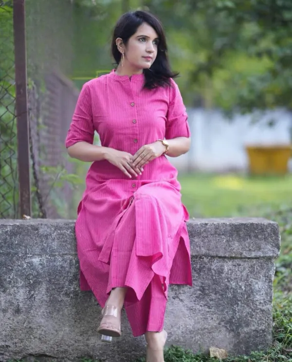 Women_Self_Design__Pink_Cotton_A-line_Katha_kurta_and_plazo_Set