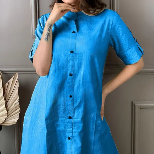 Women_Self_Design__Sky_Blue_Cotton_A-line_Katha_kurta_and_plazo_Set