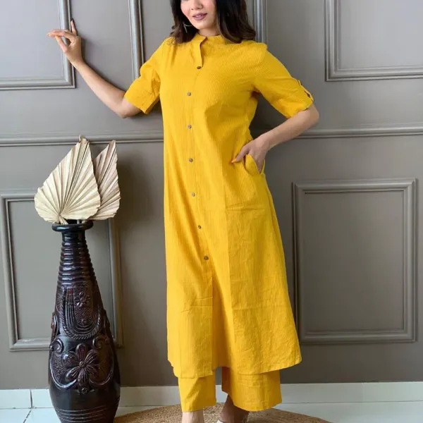 Women_Self_Design__Yellow_Cotton_A-line_Katha_kurta_and_palazo_Set