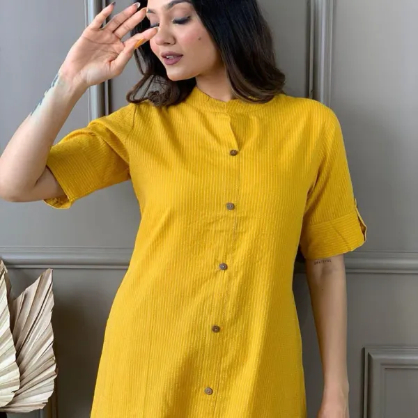 Women_Self_Design__Yellow_Cotton_A-line_Katha_kurta_and_palazo_Set