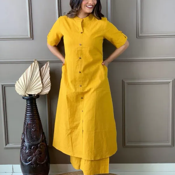 Women_Self_Design__Yellow_Cotton_A-line_Katha_kurta_and_palazo_Set