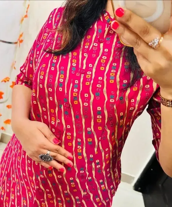 Women's_Trendy_Pink_Cotton_Kurta_Set