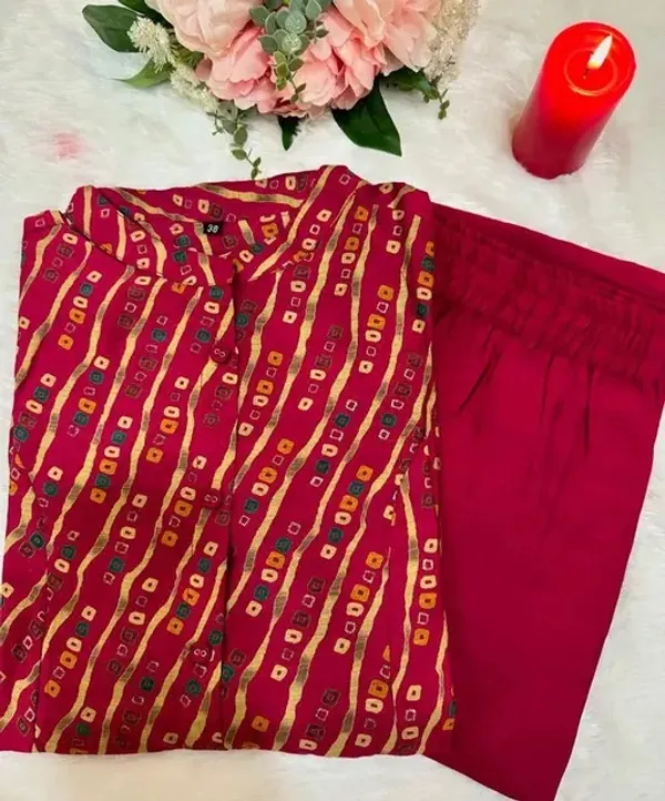 Women's_Trendy_Pink_Cotton_Kurta_Set