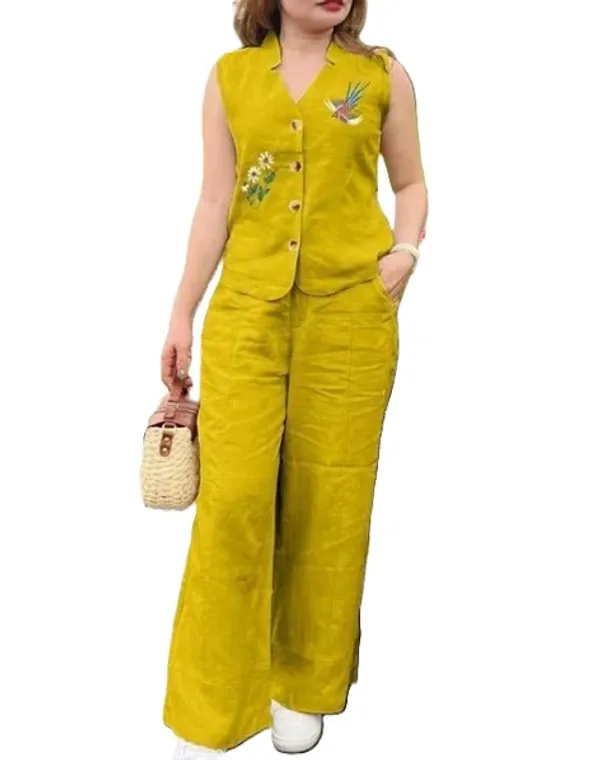 Yellow_Premium_Cotton_Slub_Cord_Set
