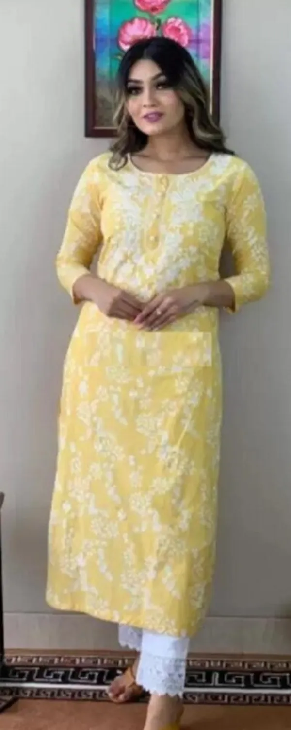 Yellow_Special_Embroidery_Kurta_Set_with_Pant_for_Women