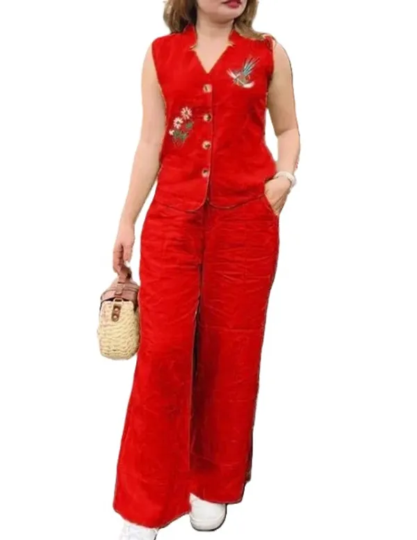 Red_Premium_Cotton_Slub_Cord_Set