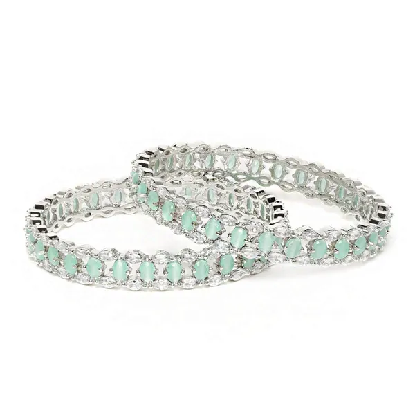 Silver_Set_Of_2_Gold-Plated_Green_Ad-Studded_Handcrafted_Bangles_For_Women_&_Girls