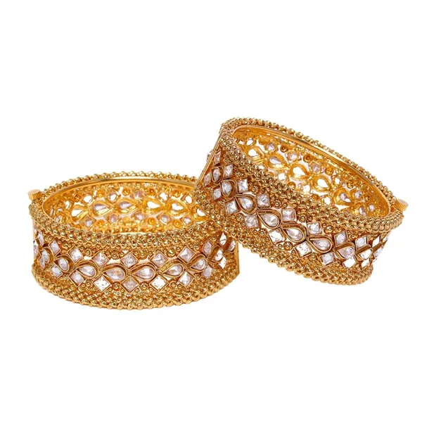 Gold_Women'S_Set_Of_2_24_Kt_Gold-Plated_Handcrafted_Bangle_-_2.8