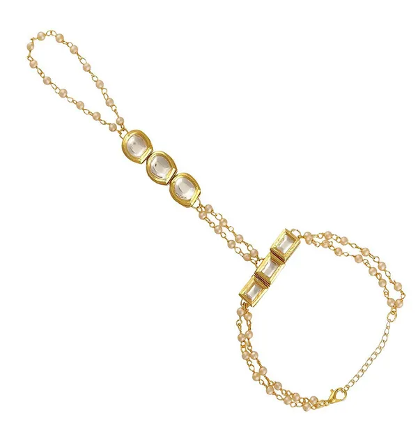 Gold_Kundan_Hath_Phool/Ring_Bracelet_For_Women