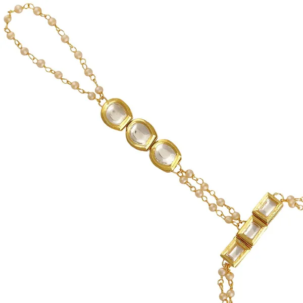 Gold_Kundan_Hath_Phool/Ring_Bracelet_For_Women