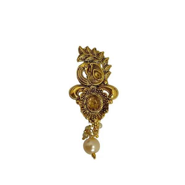 Gold_Plated_Traditional_Semi_Precious_Stones_Studded_Antique_Peacock_Design_Unisex_Brooch/Saree_Pin_For_Women_And_Girls_Pack_Of_1_(Gold)
