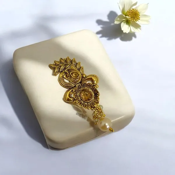 Gold_Plated_Traditional_Semi_Precious_Stones_Studded_Antique_Peacock_Design_Unisex_Brooch/Saree_Pin_For_Women_And_Girls_Pack_Of_1_(Gold)