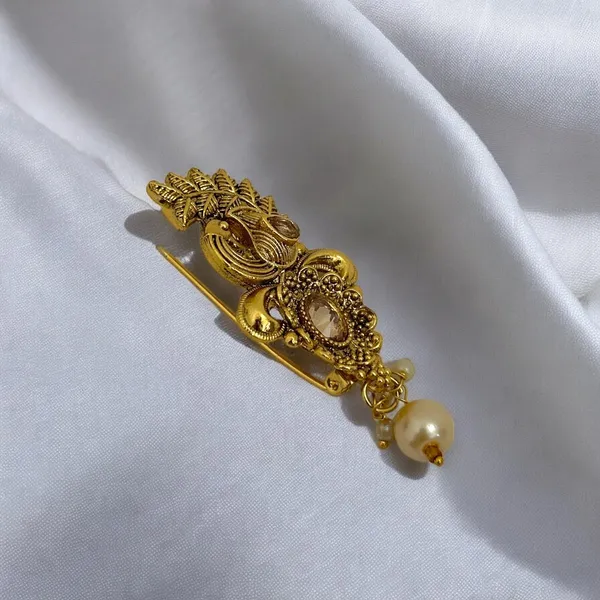 Gold_Plated_Traditional_Semi_Precious_Stones_Studded_Antique_Peacock_Design_Unisex_Brooch/Saree_Pin_For_Women_And_Girls_Pack_Of_1_(Gold)