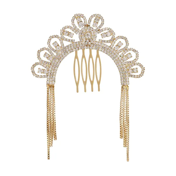 Gold_Studded_Hair_Jewelery_Single_Choti_Jadai_Billai,_Jooda_Pin,_Indian_Hair_Pin,_Hair_Decoration,Hair_Brooch_With_Hook_Wedding_Bridal_Jewellery_For_Women._And_Girls_Pack_Of_1